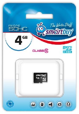 Карта памяти SMARTBUY (SB4GBSDCL10-00) MicroSDHC 4GB Class10 (5)
