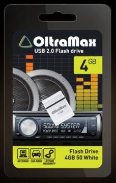USB флэш-накопитель OLTRAMAX 4GB 50 белый