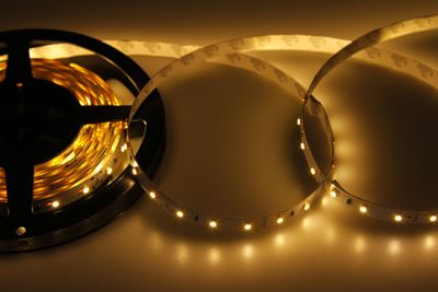 Лента светодиодная LAMPER (141-336) LED-лента 5м открытая, 8 мм, IP23, SMD 2835, 60 LED/m, 12 V, цвет свечения теплый белый LAMPER