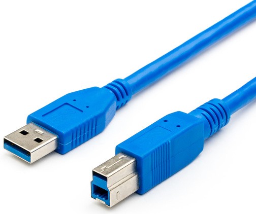 Кабель USB AM-BM ATCOM (AT2824) Кабель USB 3 M (USB 3.0, AM- BM, синий)