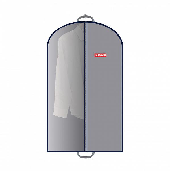 Чехол для одежды HAUSMANN HM-701002GN со стенкой из ПВХ и ручками 60*100см, серый