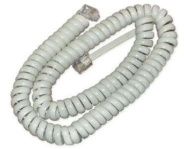 Телефонный кабель REXANT (18-2041) 4м шнур витой, трубочный, белый