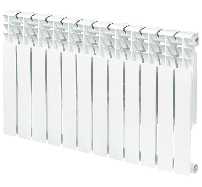 Радиатор биметаллический АКВАПРОМ BI 500/80 B21 12 секций (серый квадрат) 00-00018438