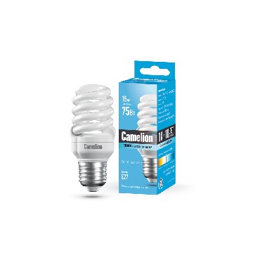 Лампа CAMELION LH15-FS-T2-M/842/E27 (энергосбер.лампа 15Вт 220В, холодный свет 4200К)