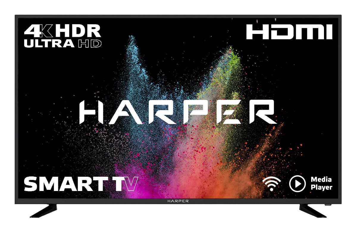 LED-телевизор HARPER 55U660TS-UHD-SMART* БЕЗРАМОЧНЫЙ