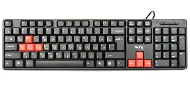 Клавиатура DIALOG KS-030U (USB) черный/красный
