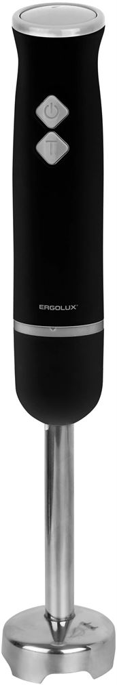 Блендер ERGOLUX ELX-HB03-C72 черн-хром (нерж.сталь, 2 скорости, 300 Вт, 220-240В)