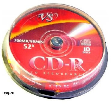 Оптический диск VS CD-R 80MIN 52x CAKE (10)