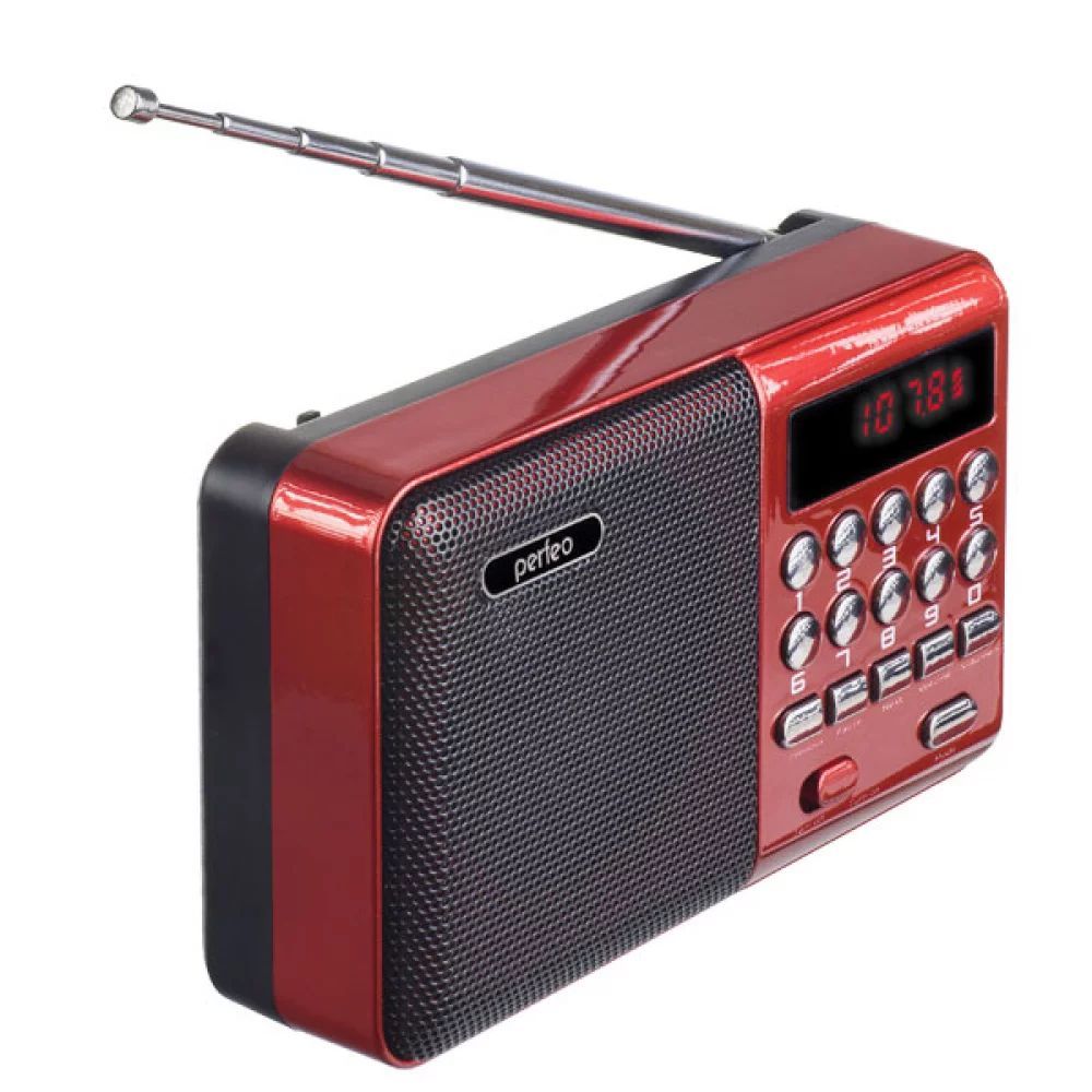 Радиоприемник PERFEO (PF-A4871) PALM - красный