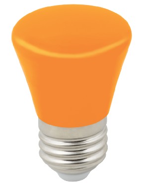Лампа декоративная светодиодная VOLPE UL-00005642 LED-D45-1W/ORANGE/E27/FR/С BELL