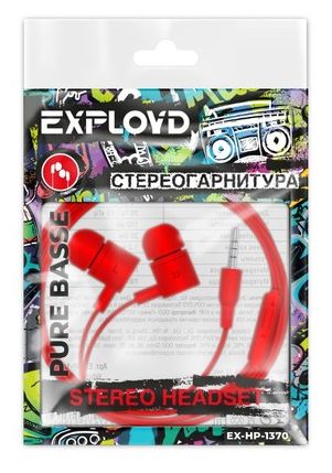Гарнитура EXPLOYD EX-HP-1370 красный