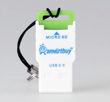 Устройство чтения карт памяти SMARTBUY (SBR-707-G) MicroSD зеленый