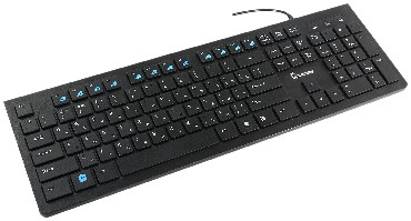 Мультимедиа клавиатура компьютерная SMARTBUY (SBK-206US-K) SLIM USB черный