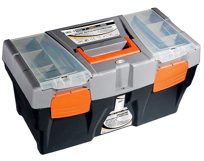 Ящик для инструментов STELS Ящик для инструмента 20" 500х260х260 мм, пластик 90705
