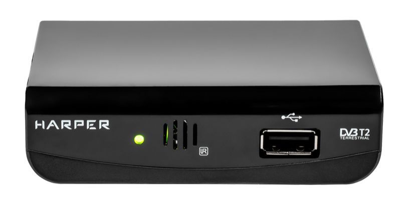 Приставка цифровая HARPER HDT2-1030 DVB-T2/MStar/ультра компактный 90 мм