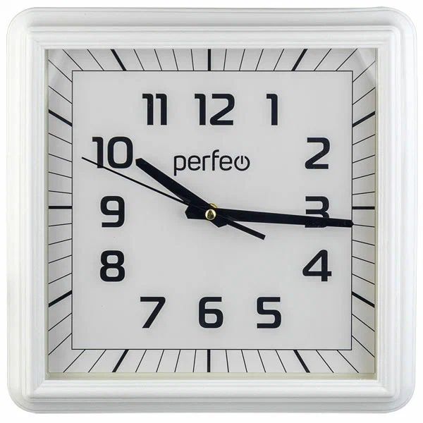 Часы PERFEO (PF_C3574) Часы-метеостанция "Vento", белый, (PF-S8826) (время, будильник, температура, влажность, дата, подсветка)