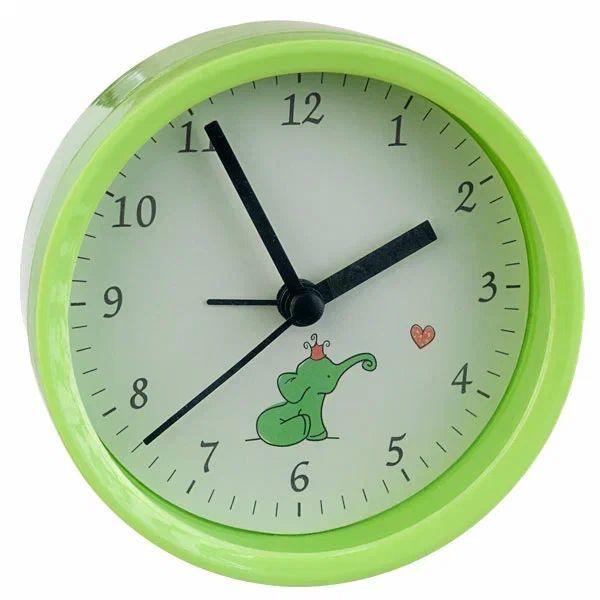 Часы PERFEO (PF_C3141) Perfeo Quartz часы-будильник "PF-TC-011", круглые диам. 9,5 см, зелёные