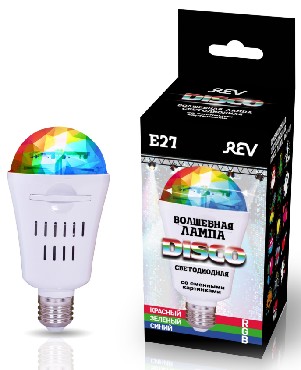 Лампа REV 32453 9 Лампа DISCO RGB 4W проекционная с картриджами