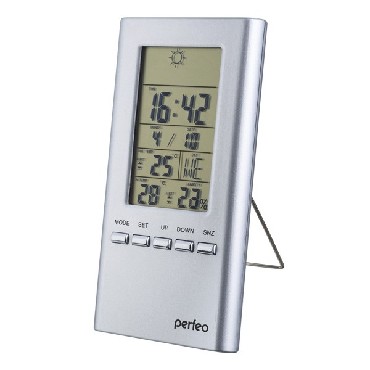 Часы-метеостанция PERFEO (PF_A4603) METEO - PF-S3331F серебряный