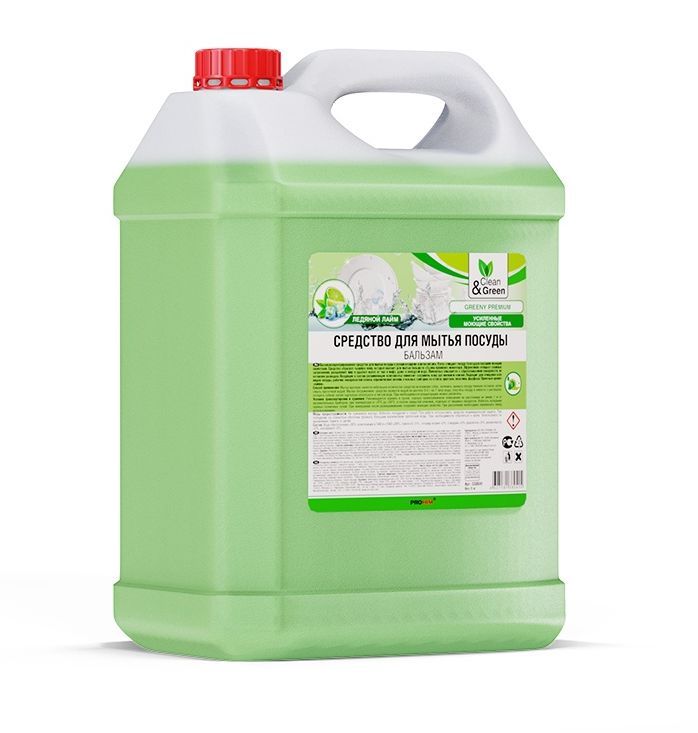 Моющее средство CLEAN&GREEN CG8041 Средство для мытья посуды "Greeny" Premium 5 кг.