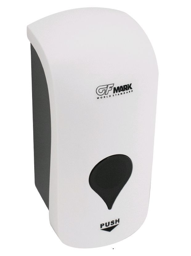 Дозатор для дезинфекции GFMARK 657 Дозатор для дезинфекции, пластик АБС, Белый Комбинированный, большой, с глазком, 1000 мл, ДхГхВ(117х117х245)